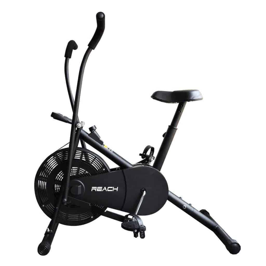 Reach-Air-Bike-Exercise-Cycle-With-Moving-Handles-Adjustable-Cushioned-Seat-Multi-color