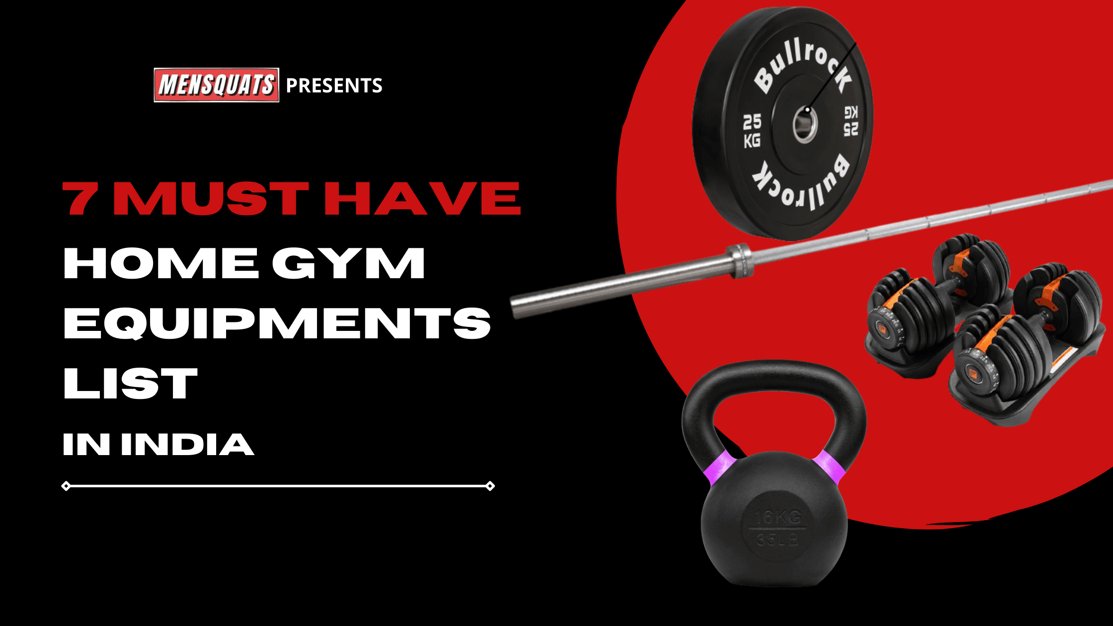 best must have home gym equipment list India