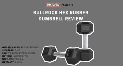 Bullrock Fitness best rubber hex dumbbell set India | Best Dumbbell Brand In India