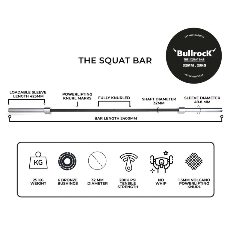 bullrock fitness squat bar in India