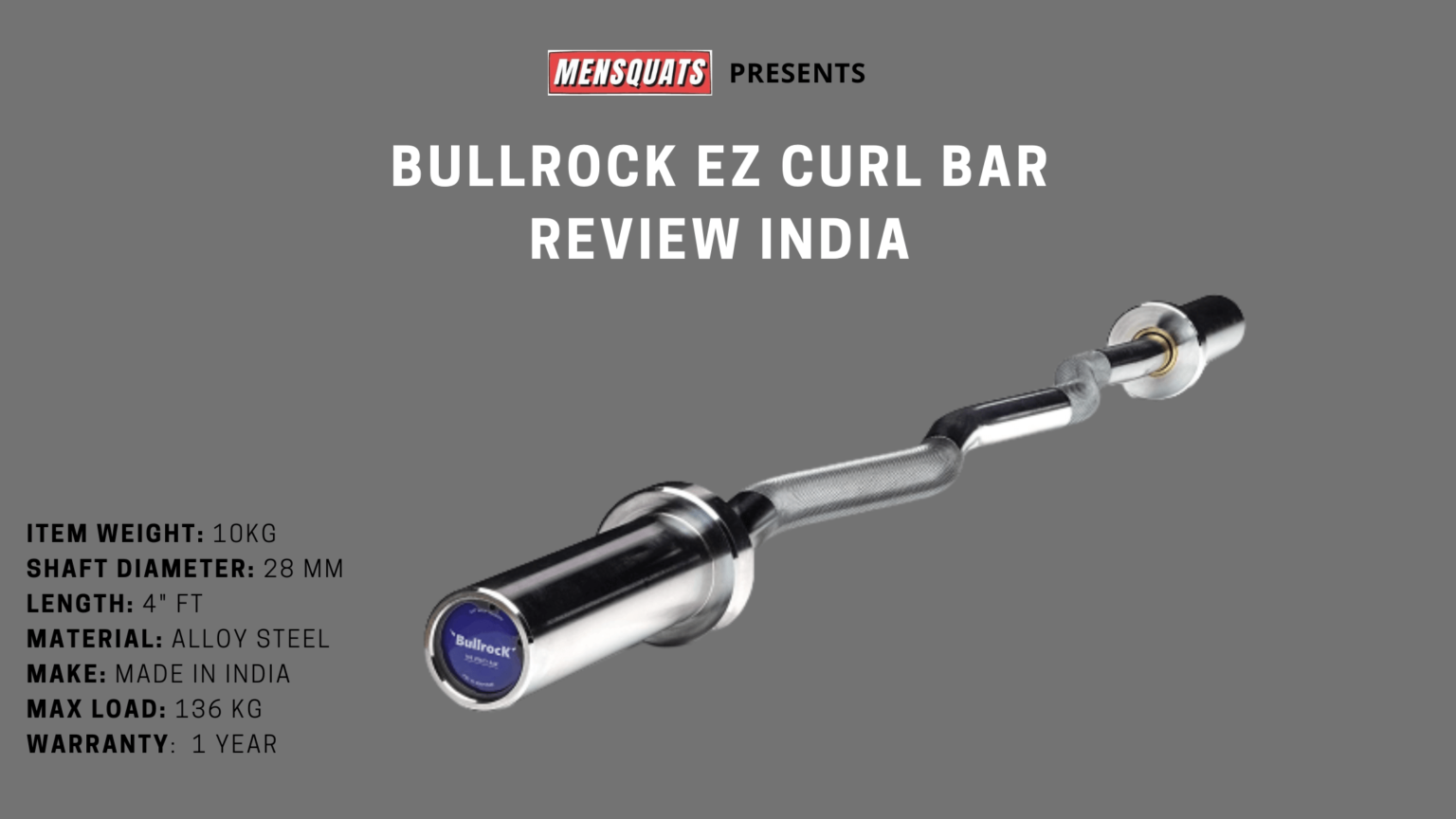 Best EZ curl bar to buy in India? 1 Best Pick. MENSQUATS