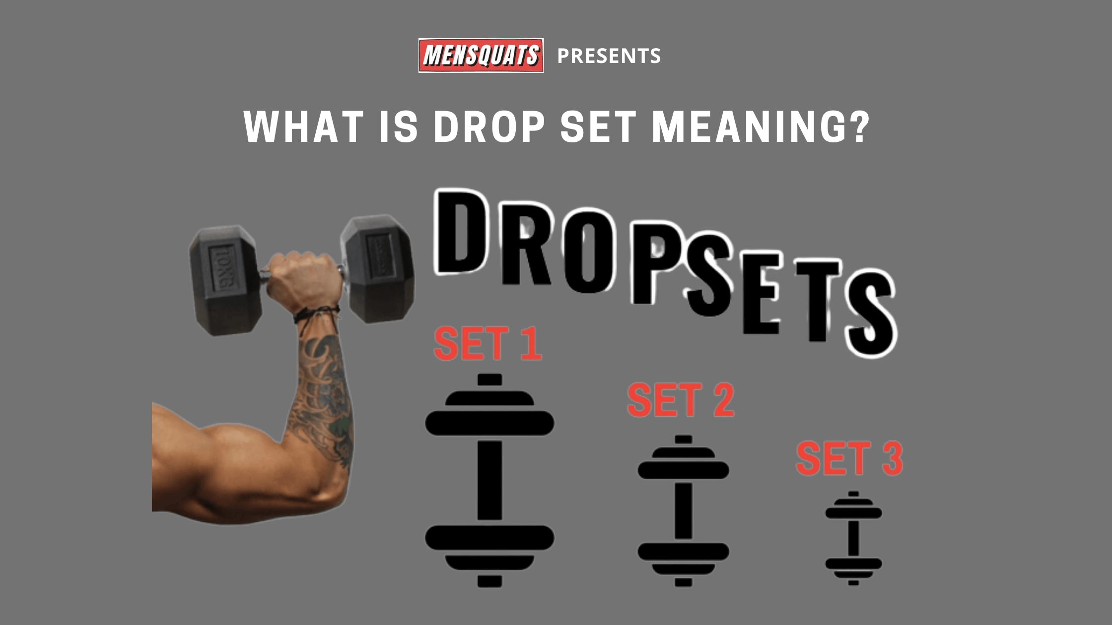 What is drop set meaning? drop set vs super set