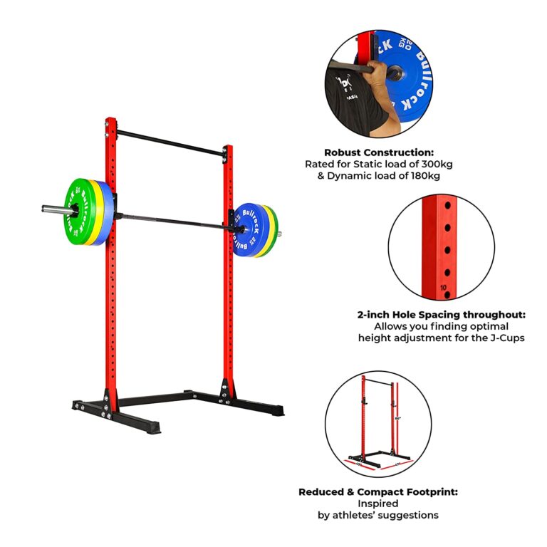BullrocK Raptor Squat Stand 486 Multipurpose Rack with Pull Up Bar for Home Commercial Gym Bench Press Squatting Powerlifting Steel Squats Rack