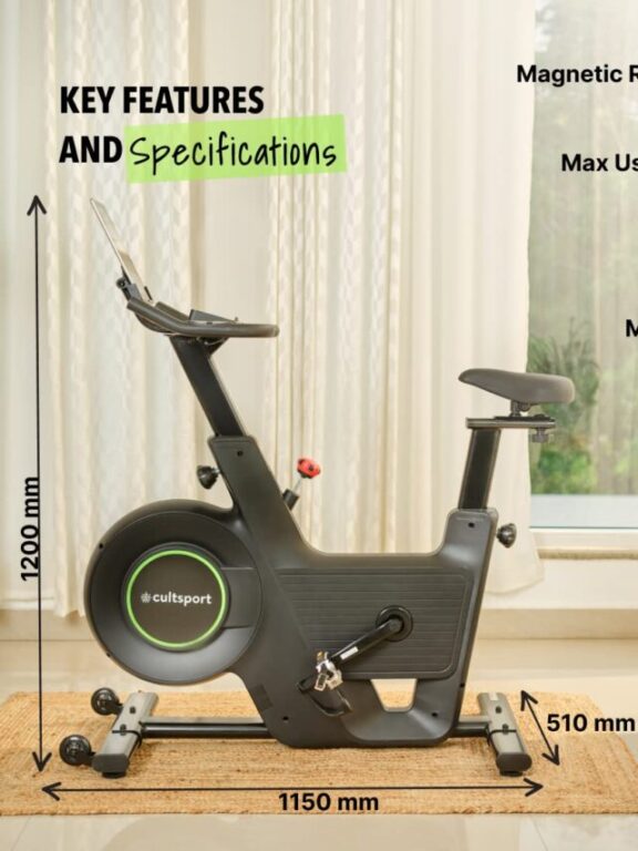 Cultsport smartbike c2 Bluetooth Enabled Exercise Spin Bike with Flywheel