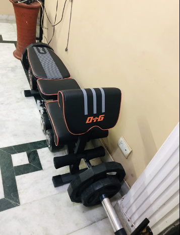 OtG ON THE GO 6 in 1 Multi-Functional Weight Strength Training Foldable Incline Decline Exercise