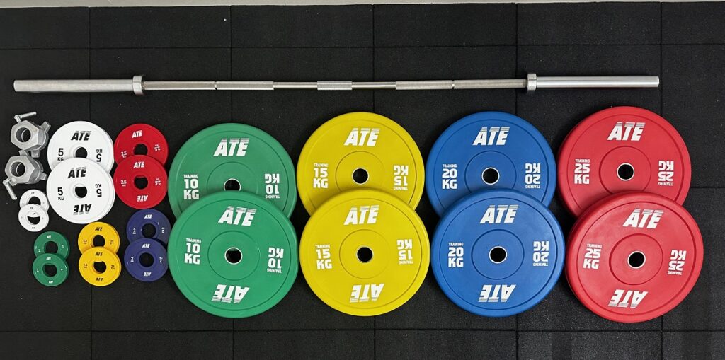 ATE weightlifting set in India - new plates