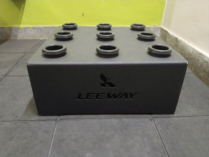leeway fitness vertical barbell storage rack for gyms