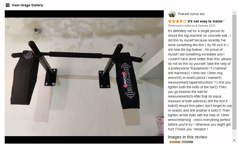 best wall mounted pull up bars is this KORE