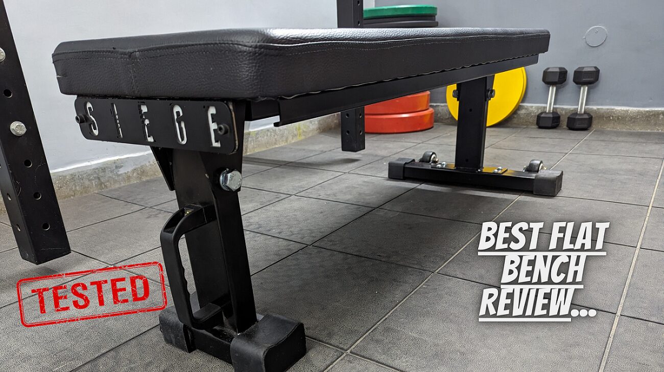 siege fitness flat bench for powerlifting gym