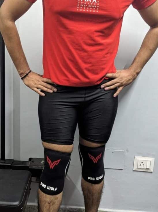 5MM ProWolf Weightlifting Knee sleeves in India